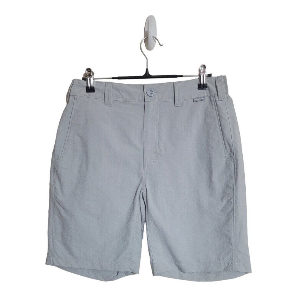 Simms Shorts Men Gray Fishing Outdoors Camping Pocket Gorpcore Preppy Trail Golf